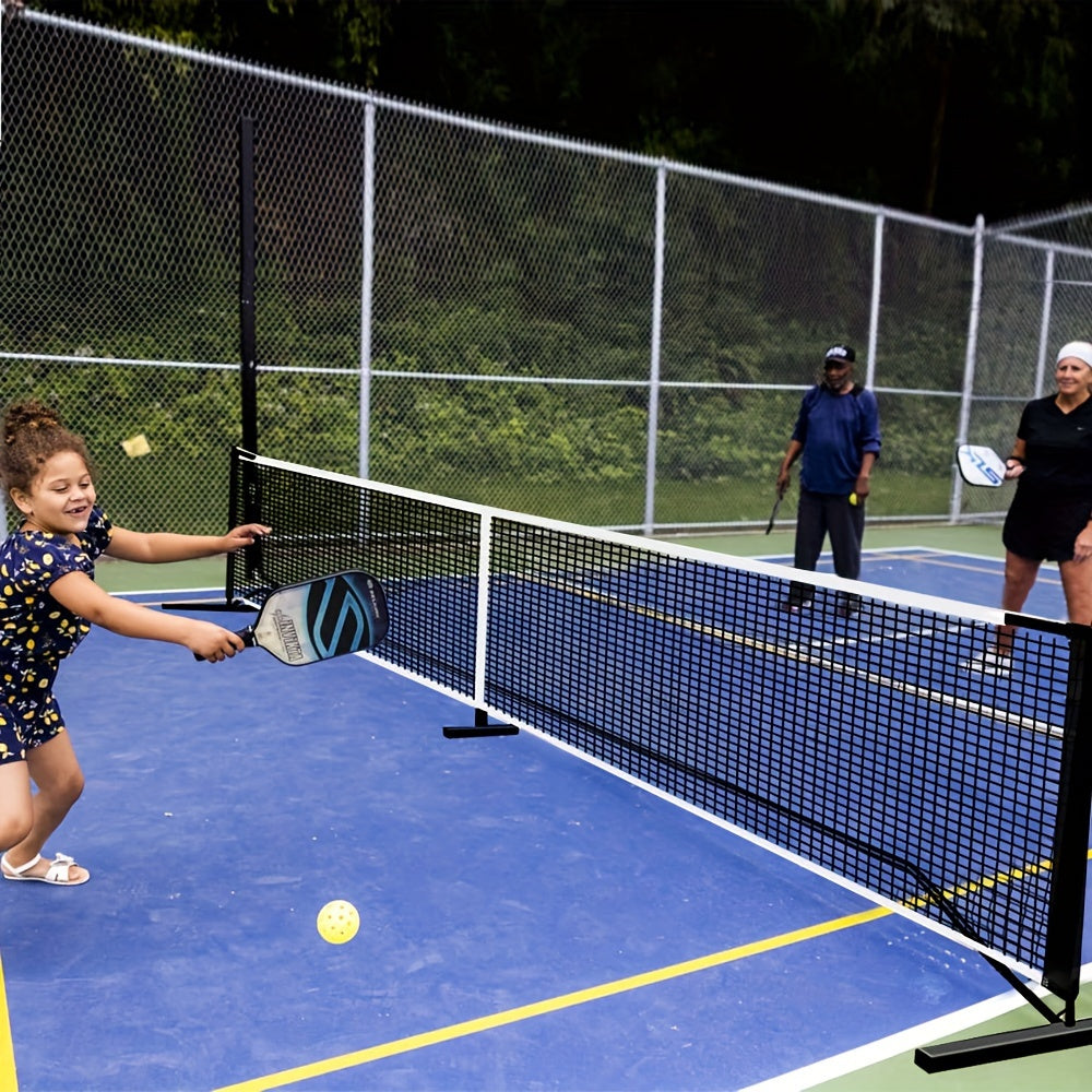 FOME 22 FT Portable Pickleball Net System - Outdoor Regulation Size with Sturdy Steel Frame & Strong PE Net - Includes Carry Bag for Easy Transport