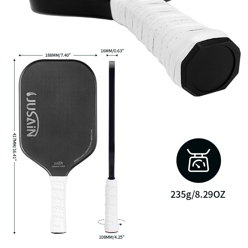 ThermoForce Textured 16mm Pickleball Paddle PP Honeycomb Core | Midnight Shadow